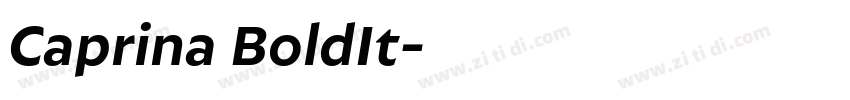 Caprina BoldIt字体转换